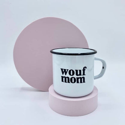 Unbreakable Email Cup "Wouf Mom" ​​- Franse gravure, 30cl