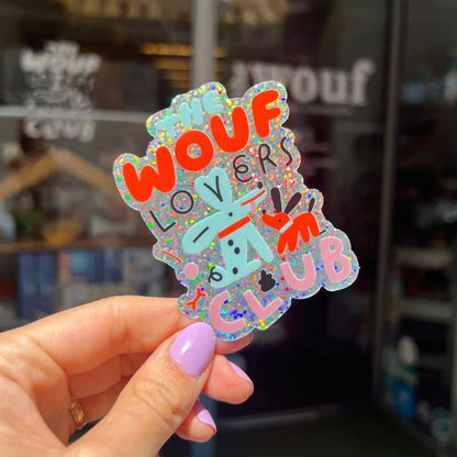 Glitter Sticker - The Wouf Lovers Club Paillettes 💖