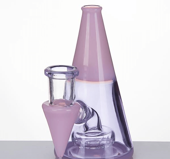 Rig en Verre Triangle Rose Volcan - Élégance et Performance Compacte