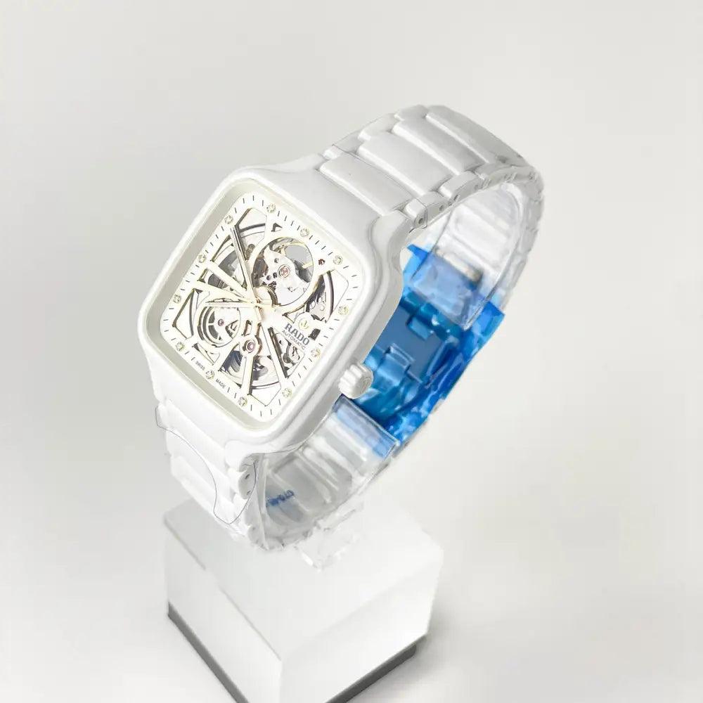 True Square Automatic Open Heart 38mm Diamonds - Passeport Cases