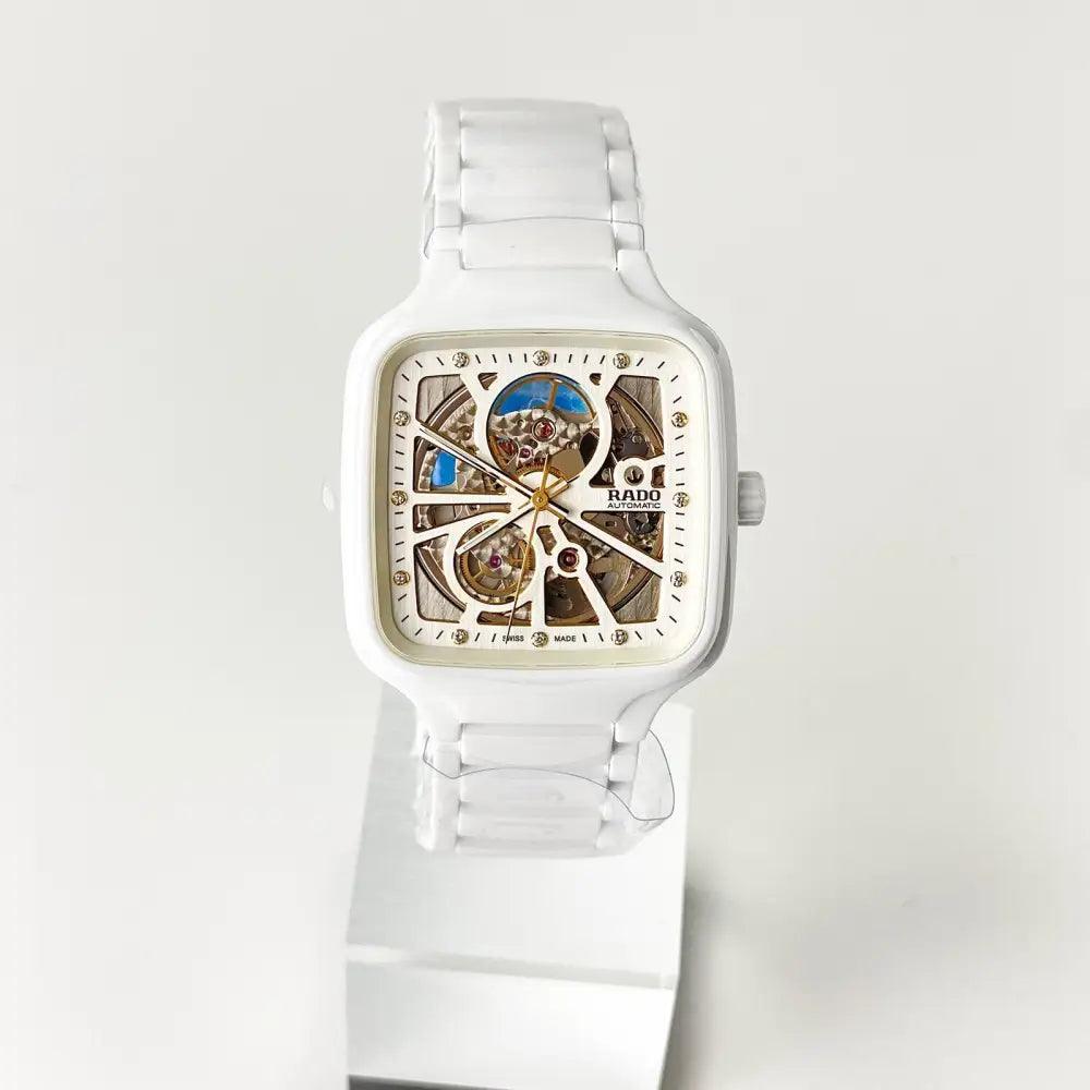 True Square Automatic Open Heart 38mm Diamonds - Passeport Cases