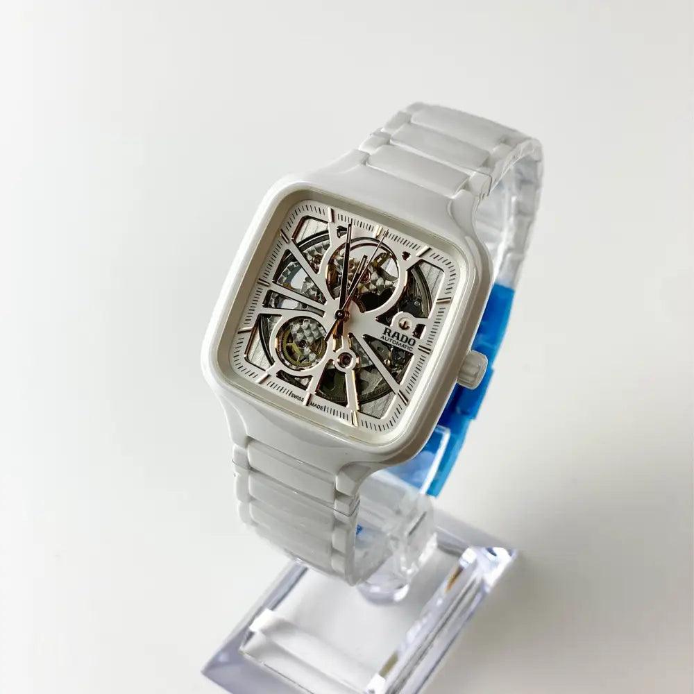 True Square Automatic Open Heart 38mm White - Passeport Cases