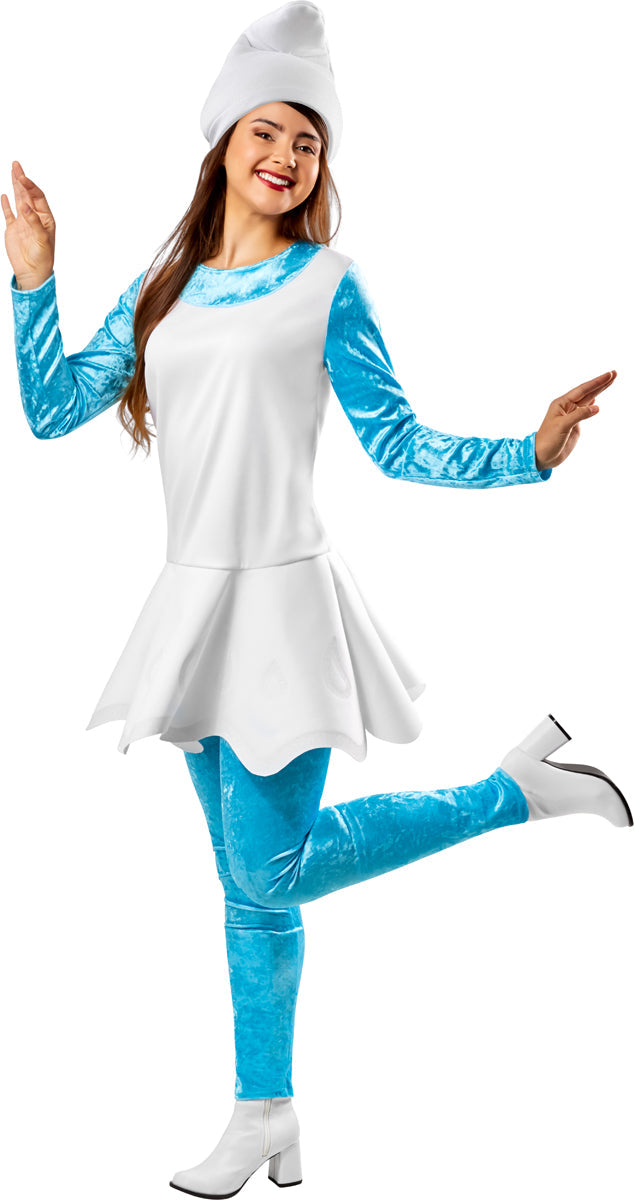 Costume Femme Smurfette - Charme et Esprit Festif