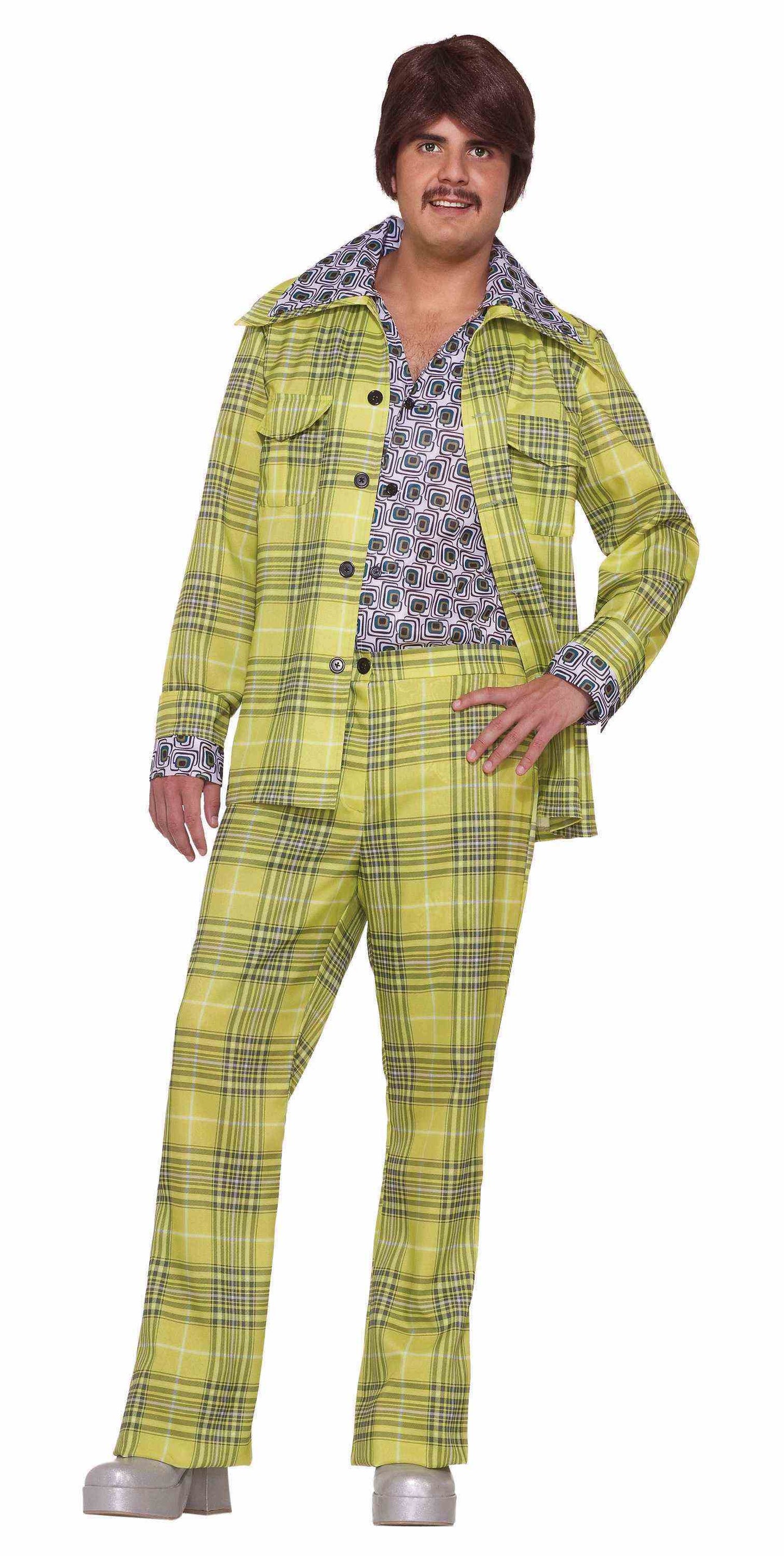 Plaid Leisure Suit - 70's