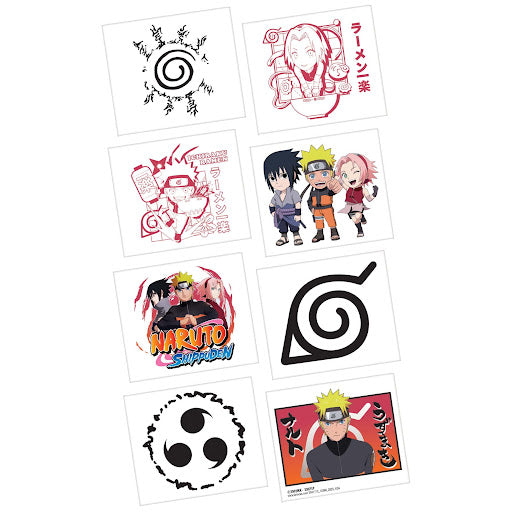 Naruto's Birthday Party Tattoos - 8 Piece Pack