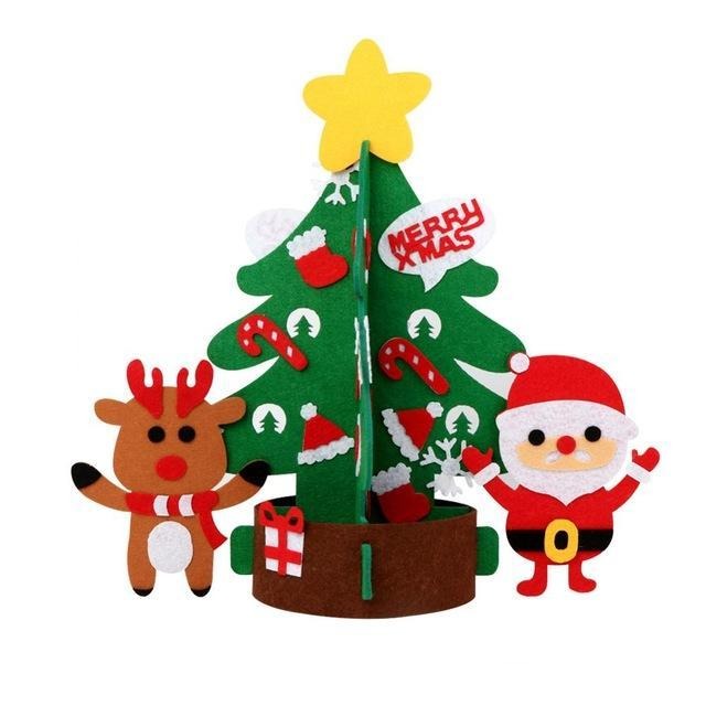 Arbre de Noël en Feutre (Meilleur Cadeau pour Les Enfants) Trees Modèle 01 