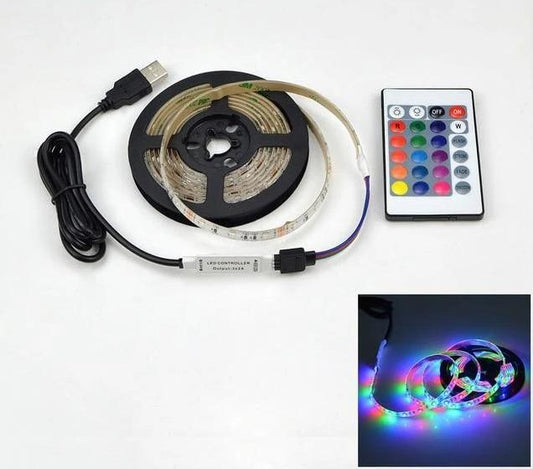 Ruban d'éclairage Multi-Couleurs à LED USB pour HDTV LED Strips 100CM 60LEDs Multi-Couleurs 