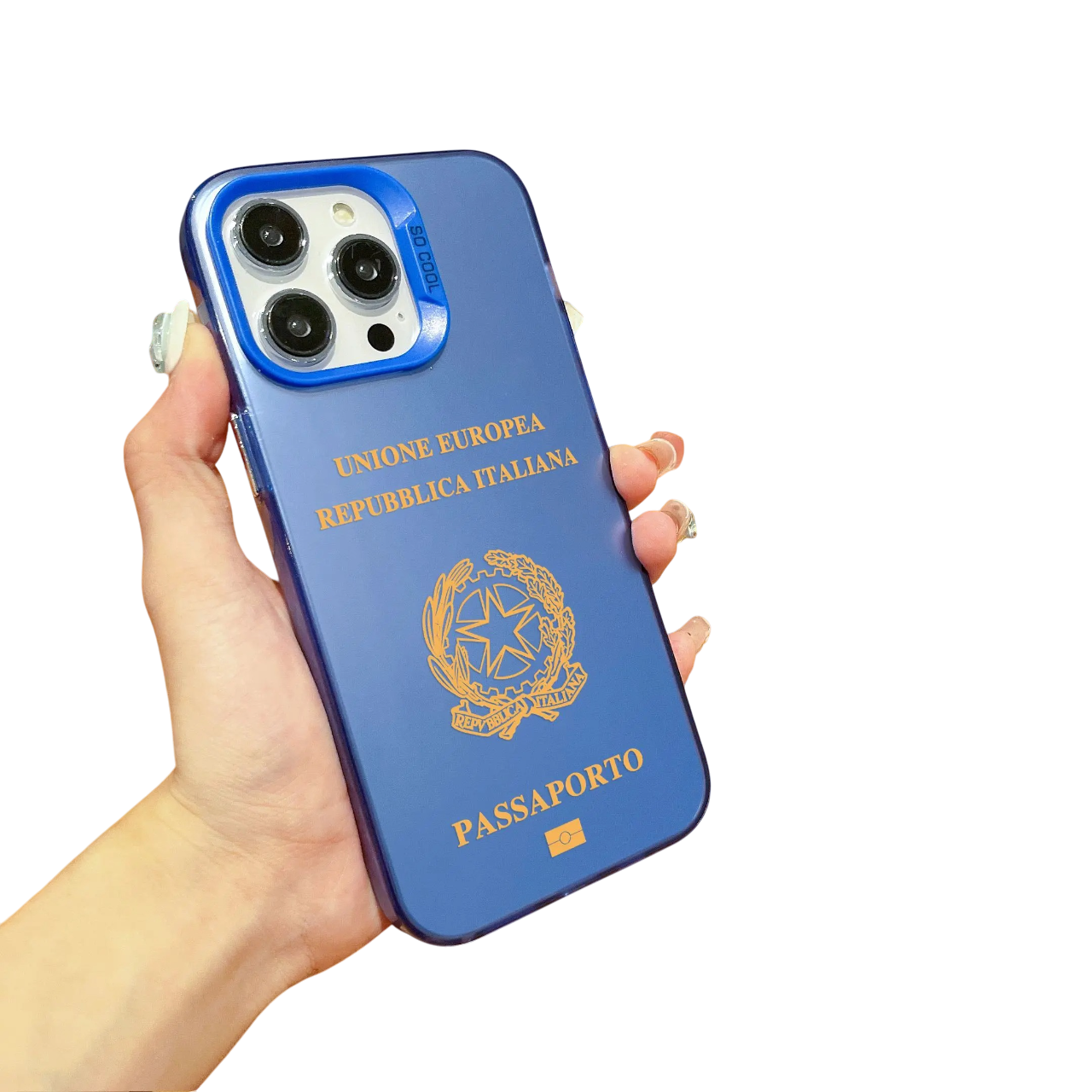 Coque iPhone Passeport Italie – Étui rigide design voyage