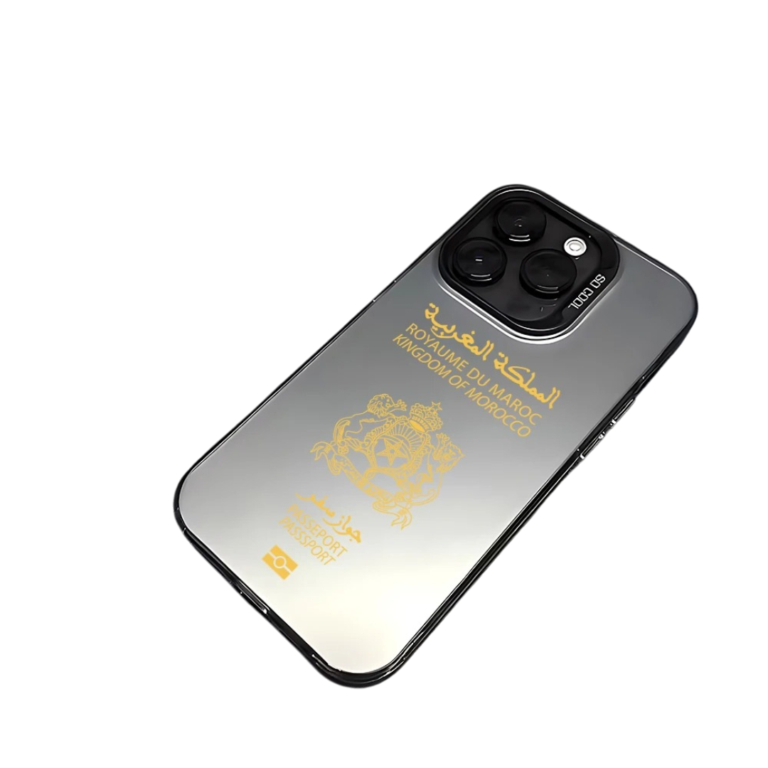 Coque iPhone Passeport Maroc – Étui rigide design voyage