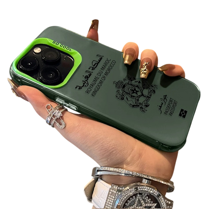 Coque iPhone Passeport Maroc – Étui rigide design voyage
