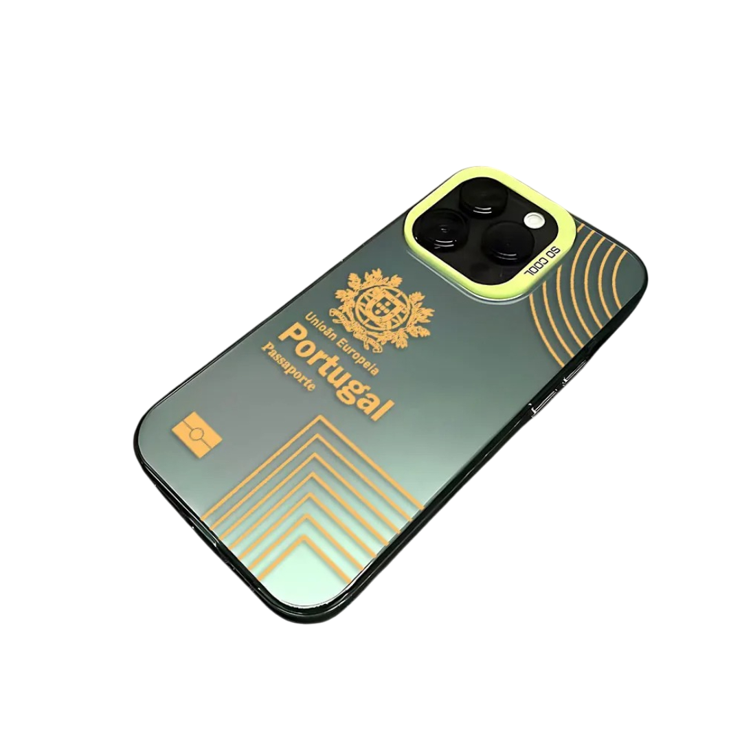 Coque iPhone Passeport Portugal – Étui rigide design voyage