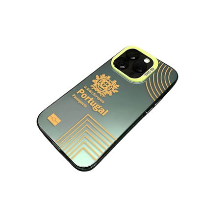 Coque iPhone Passeport Portugal – Étui rigide design voyage