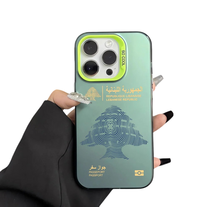 Coque iPhone Passeport Liban – Étui rigide design voyage