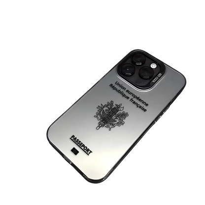 Coque iPhone Passeport France – Étui rigide design voyage