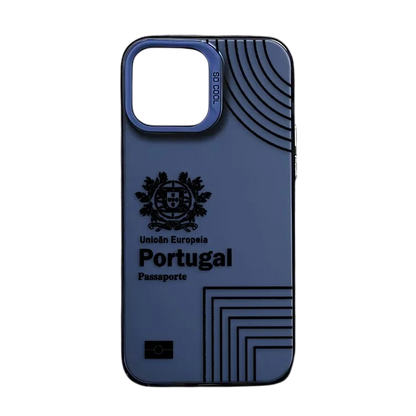 Coque iPhone Passeport Portugal – Étui rigide design voyage