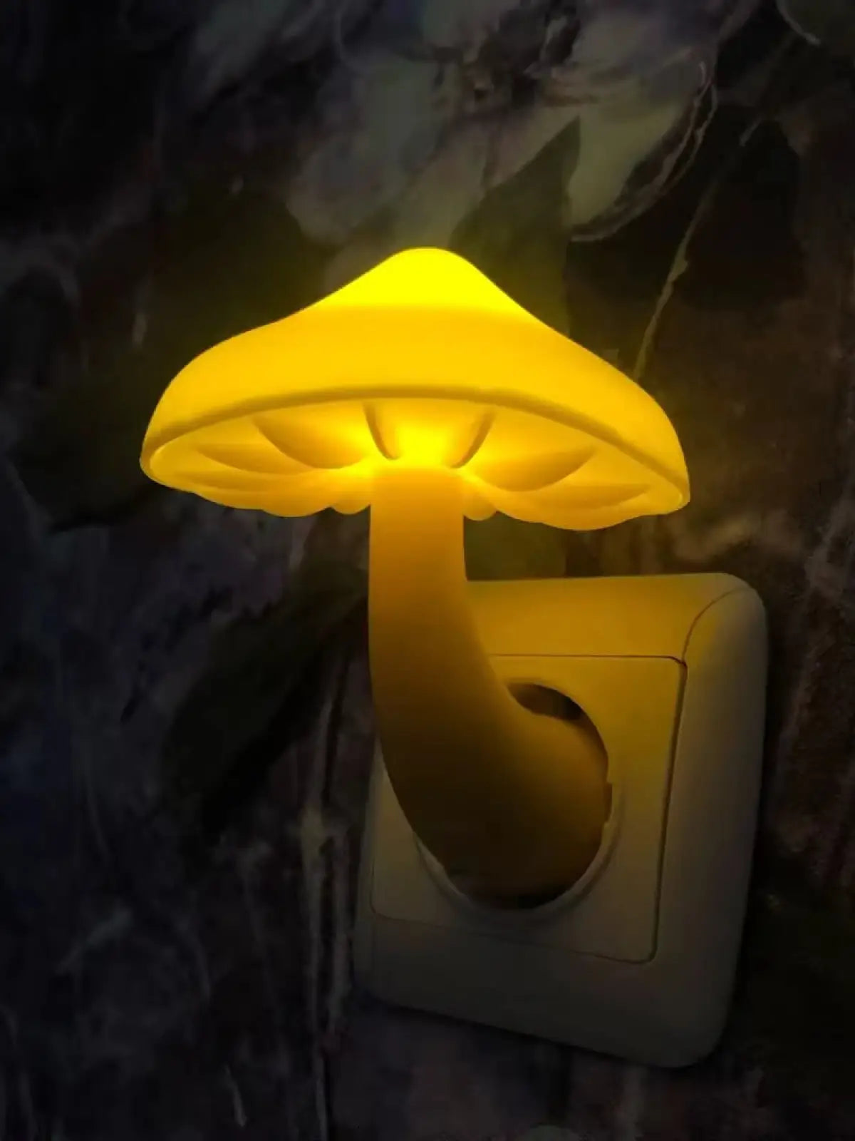 Yellow fungus night light - soft and modern lighting