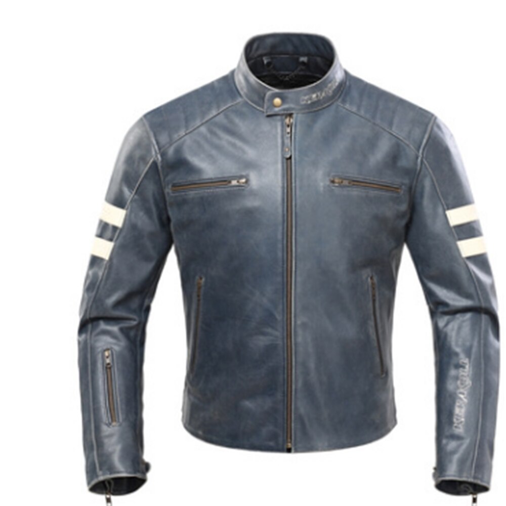 Veste Cuir Homme Moto Vintage