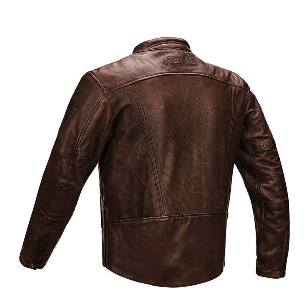 Veste Cuir Motard Vintage