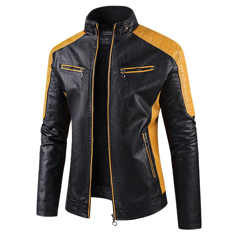 Veste Cuir Vintage Motard