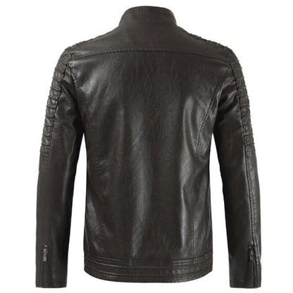 Veste de Moto Homme Vintage en Cuir - Élégance et Confort