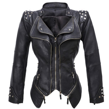 Veste En Cuir Noire Vintage