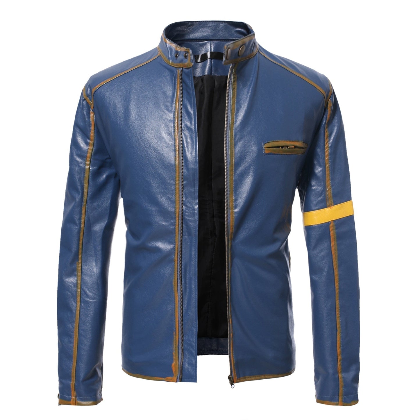 Veste En Cuir Vintage Homme - Style Streetwear Moderne