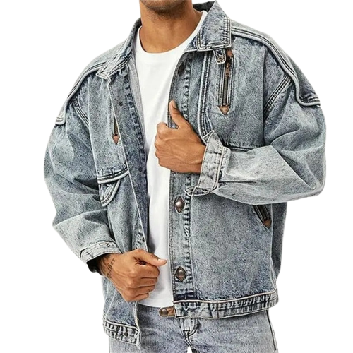 Veste En Jean Large Vintage Homme