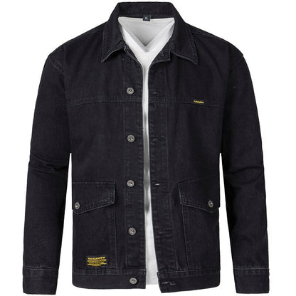 Veste En Jean Vintage Bleu - Élégance Décontractée pour Homme