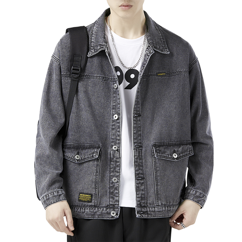 Veste En Jean Vintage Bleu - Élégance Décontractée pour Homme