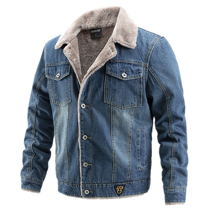 Veste En Jean Vintage Look