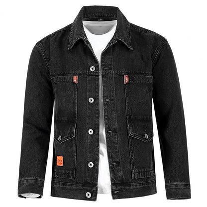 Veste Homme Jean Noir Vintage