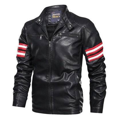 Veste Homme Motard Vintage