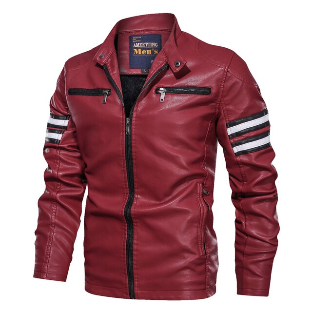 Veste Homme Motard Vintage