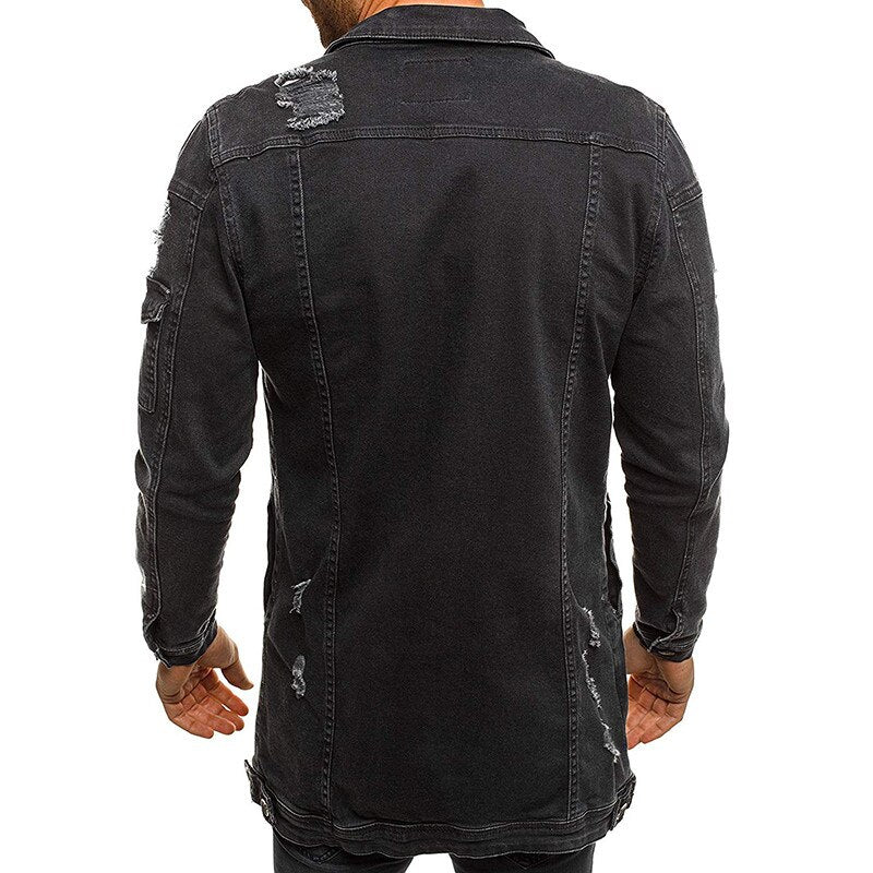 Veste Jean Vintage Ample pour Homme