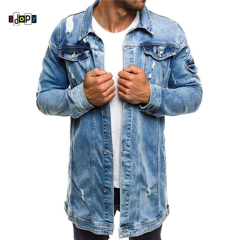 Veste Jean Vintage Ample pour Homme