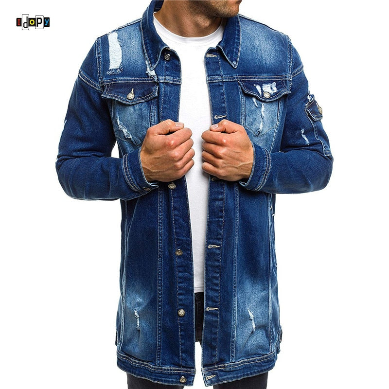 Veste Jean Vintage Ample pour Homme