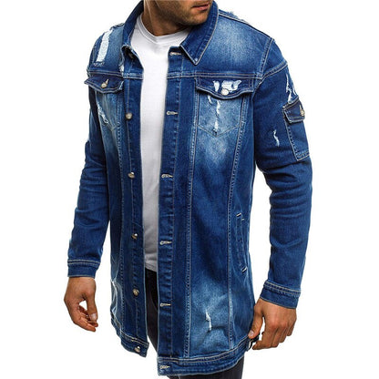 Veste Jean Vintage Ample pour Homme