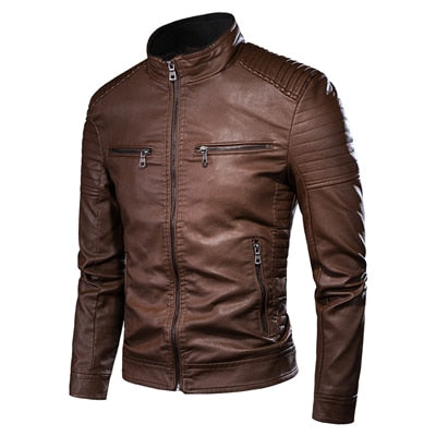 Veste Motard Homme Vintage