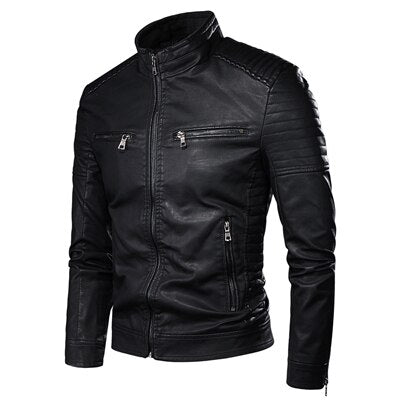 Veste Motard Homme Vintage