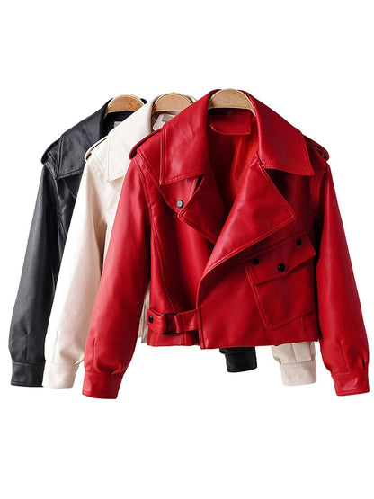 Veste Moto Cuir Femme Vintage - Élégance et Tendance Audacieuse