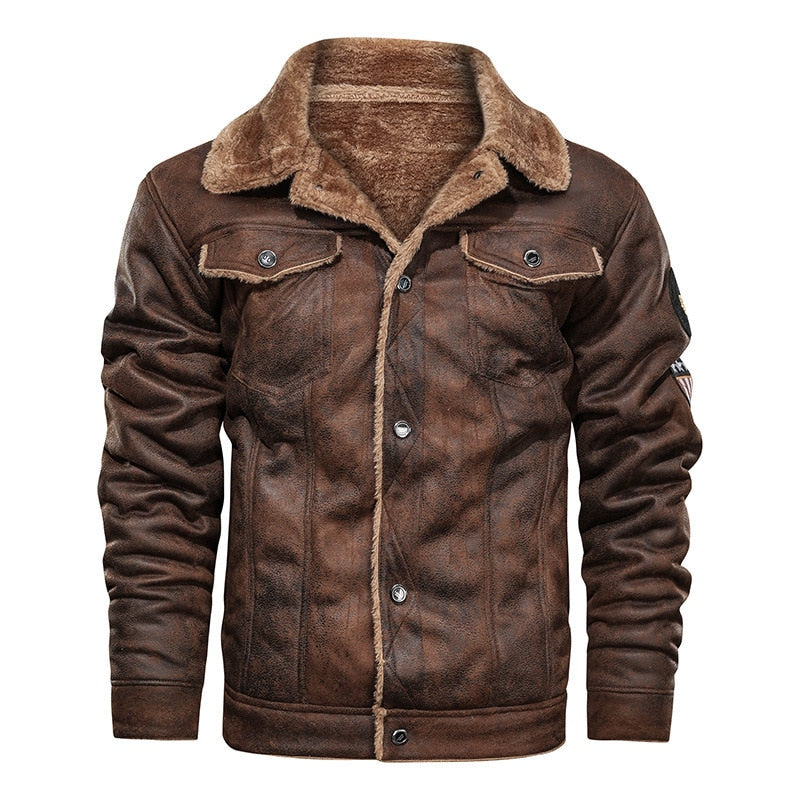 Veste Moto Cuir Homme Vintage