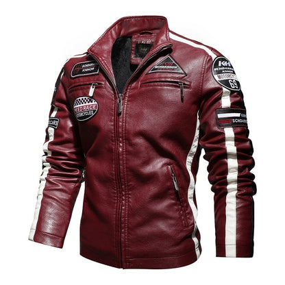 Veste Moto En Cuir Vintage