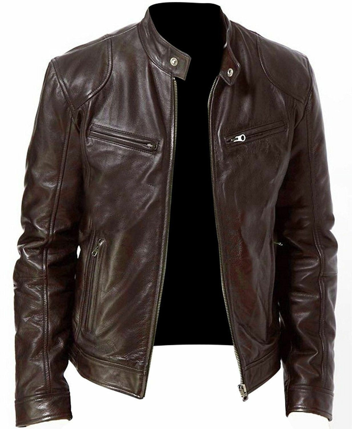 Veste Moto Style Vintage