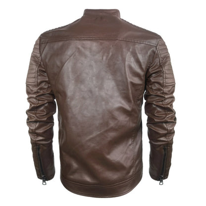 Veste Moto Vintage en Cuir Élégant