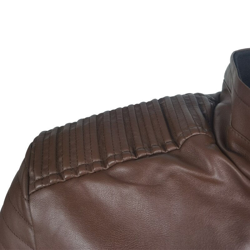 Veste Moto Vintage en Cuir Élégant