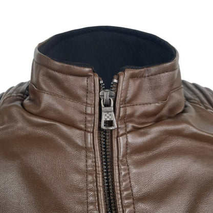 Veste Moto Vintage en Cuir Élégant