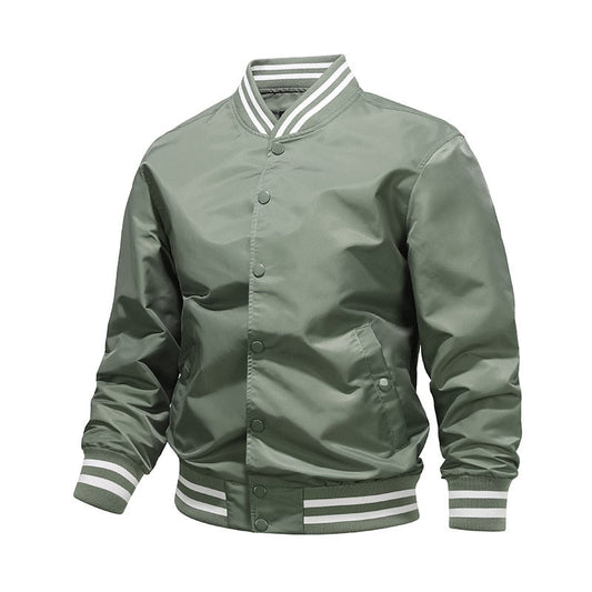 Veste Satin Vintage Homme - Style Aviateur Chic