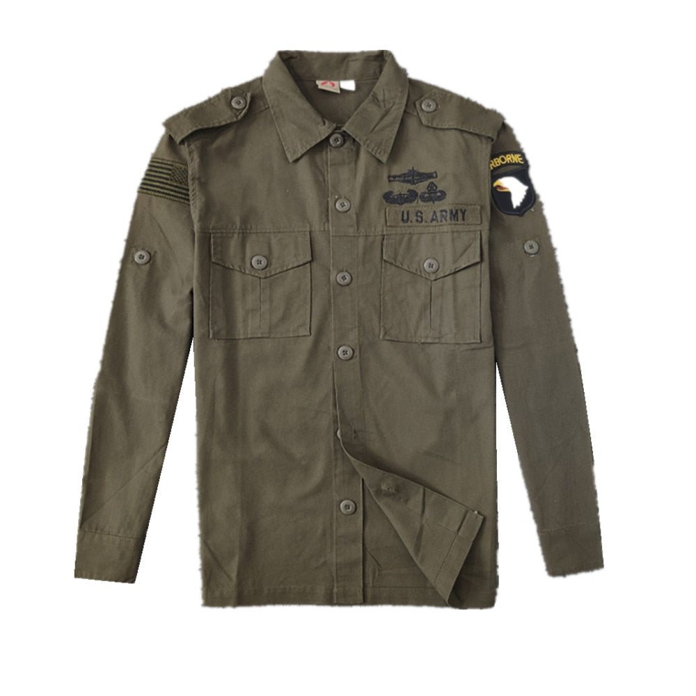 Veste Vintage Armée Américaine en Coton Authentique