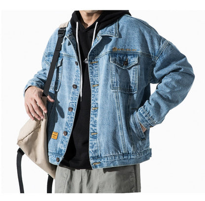 Veste Vintage Homme Oversize en Jean Abordable