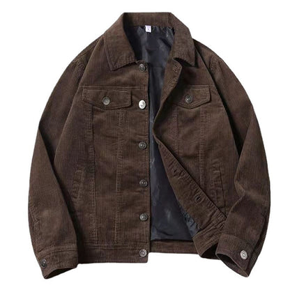 Veste Vintage en Velours Marron pour Homme